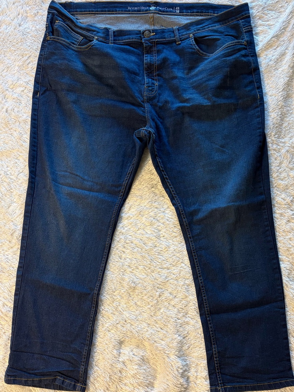 Beverly Hills Polo Club Men's Navy Slim Straight Jeans
